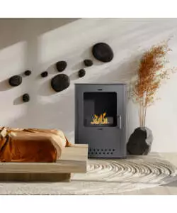 Stufa a bioetanolo Divina Fire "Luisa" nero 50x30x68 cm