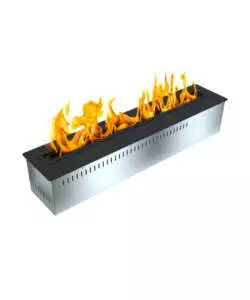 Bruciatore per camino bioetanolo Divina Fire "Smart Pro-Line" in acciaio inox grigio 61x19,3x16,8 cm