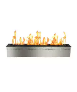 Bruciatore per camino bioetanolo Divina Fire "Smart Pro-Line" in acciaio inox grigio 61x19,3x16,8 cm