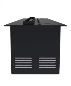 Camino elettrico a vapore acqueo Divina Fire "DFVAPO100" in acciaio nero 100x21,5x24 cm