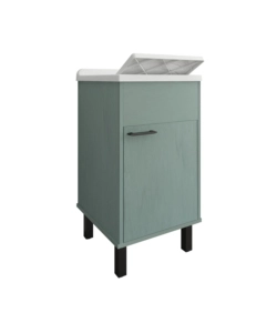 Lavatoio con vasca in polipropilene "Smeraldo" verde scuro 45x50x85 cm
