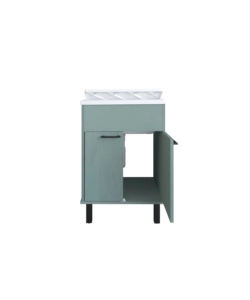 Lavatoio con vasca in polipropilene "Smeraldo" verde scuro 60x50x85 cm