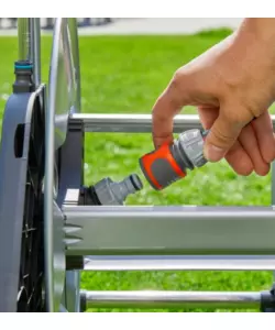 Carrello avvolgitubo manuale Gardena "Clever Roll M Metal" in metallo 60 mt