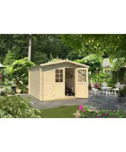 Casetta da giardino in legno Lasita Maja "Trento 2" in abete 280x280 cm