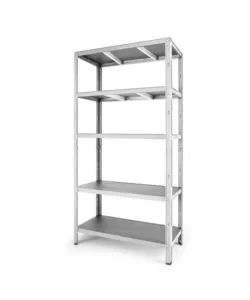 Scaffale 5 ripiani in metallo Grima "Rako" grigio 750 kg 100x40x188 cm