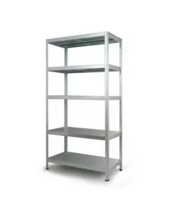 Scaffale 5 ripiani in metallo Grima "Maciste" grigio 1300 kg 100x50x196 cm