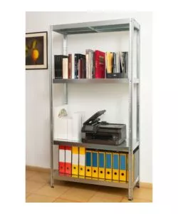 Scaffale 4 ripiani in metallo Grima "Maciste" grigio 1040 kg 120x40x196 cm