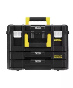 Kit cassetta porta utensili elettrici e cassettiera 2 cassetti Stanley "Pro-Stack Fatmax"
