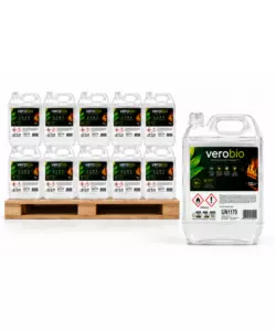 Bancale 10 taniche da 10 L Bioetanolo Verobio per caminetti e biocamini
