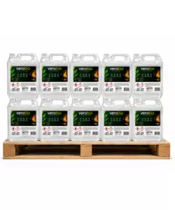 Bancale 10 taniche da 10 L Bioetanolo Verobio per caminetti e biocamini