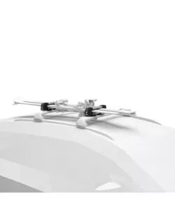 Portasci tetto auto Thule "Snowpack" grigio 2 paia
