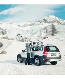 Portasci tetto auto Thule "Snowpack" grigio 4 paia