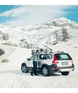 Portasci tetto auto Thule "Snowpack" grigio 6 paia
