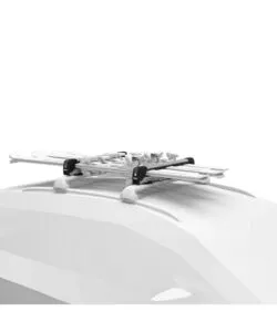 Portasci tetto auto Thule "Snowpack" grigio 5 paia
