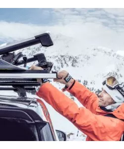 Portasci tetto auto Thule "Snowpack" nero 5 paia