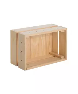 Cassa in pino massiccio 38,4x16,5x28 cm