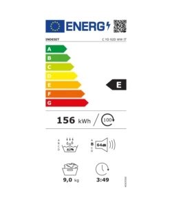 Asciugatrice a pompa di calore Indesit "C YD 92D WW IT" carico 9 kg classe energetica E