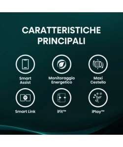 Lavatrice Hisense "WF5I8043BWF" carico 8 kg classe energetica A