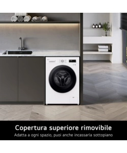 Lavatrice smart LG "F4NX1008NWK" carico 8 kg classe energetica A