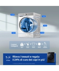 Lavatrice Samsung "WF20DG8650BV" carico 20 kg classe energetica A