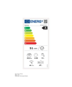 Lavatrice Samsung "WF20DG8650BV" carico 20 kg classe energetica A