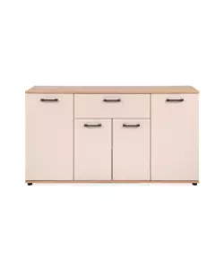Mobile "Madia" 4 ante e 1 cassetto quercia-beige 138x30x75 cm