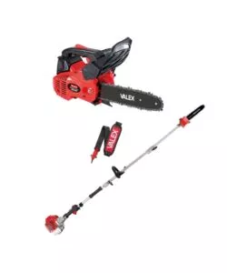 Kit motosega da potatura e potatore telescopico a scoppio Valex 2t 32,5 cc 25,4 cc