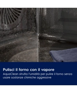 Forno elettrico da incasso Electrolux "EOM3H04X" Aquaclean classe energetica A+
