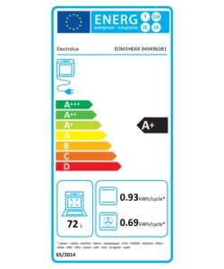 Forno elettrico da incasso Electrolux "EOM3H04X" Aquaclean classe energetica A+