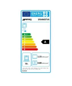 Forno elettrico incasso Smeg "SF64M3TVX" 59,7x54,8x59,2 cm classe energetica A
