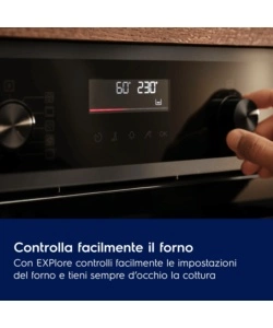 Forno elettrico da incasso Electrolux "EOM4P46TX" 59,4x56,9x58,9 cm classe energetica A+