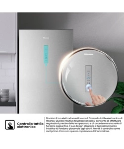 Frigorifero Combinato Hisense "RB64N4BIE" grigio 70x69,4x200 cm classe energetica E