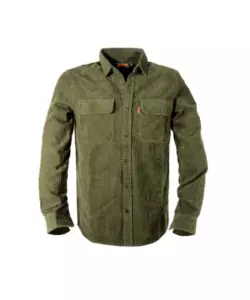 Camicia urban Kapriol velluto verde militare tg L