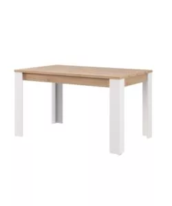 Tavolo "Granada" bianco-rovere dogato 135x80 cm