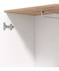 Mobile ingresso "Barcellona" small bianco-quercia 115,5x35x197 cm