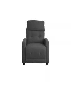 Poltrona relax "Emily" push-pull recliner grigio scuro 90x65x102 cm