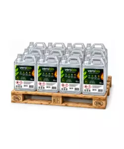 Bancale 12 taniche da 10 L Bioetanolo Verobio per caminetti e biocamini