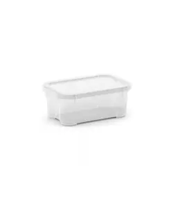 20 contenitori con coperchio trasparente Keter "Tbox Mini" in plastica 17,5x11,5x7 cm