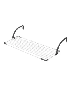 2 pezzi stendibiancheria da balcone estensibile Vileda "Brezza Extend" nero 20 mt